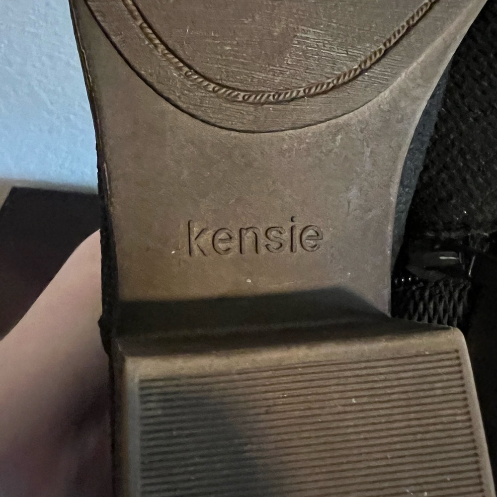 Black Kensie Gerona Zipper Boots Size 6.5 - Picture 6 of 12